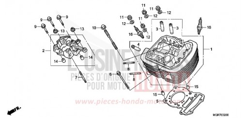 FRONT CYLINDER HEAD VT750SB de 2011